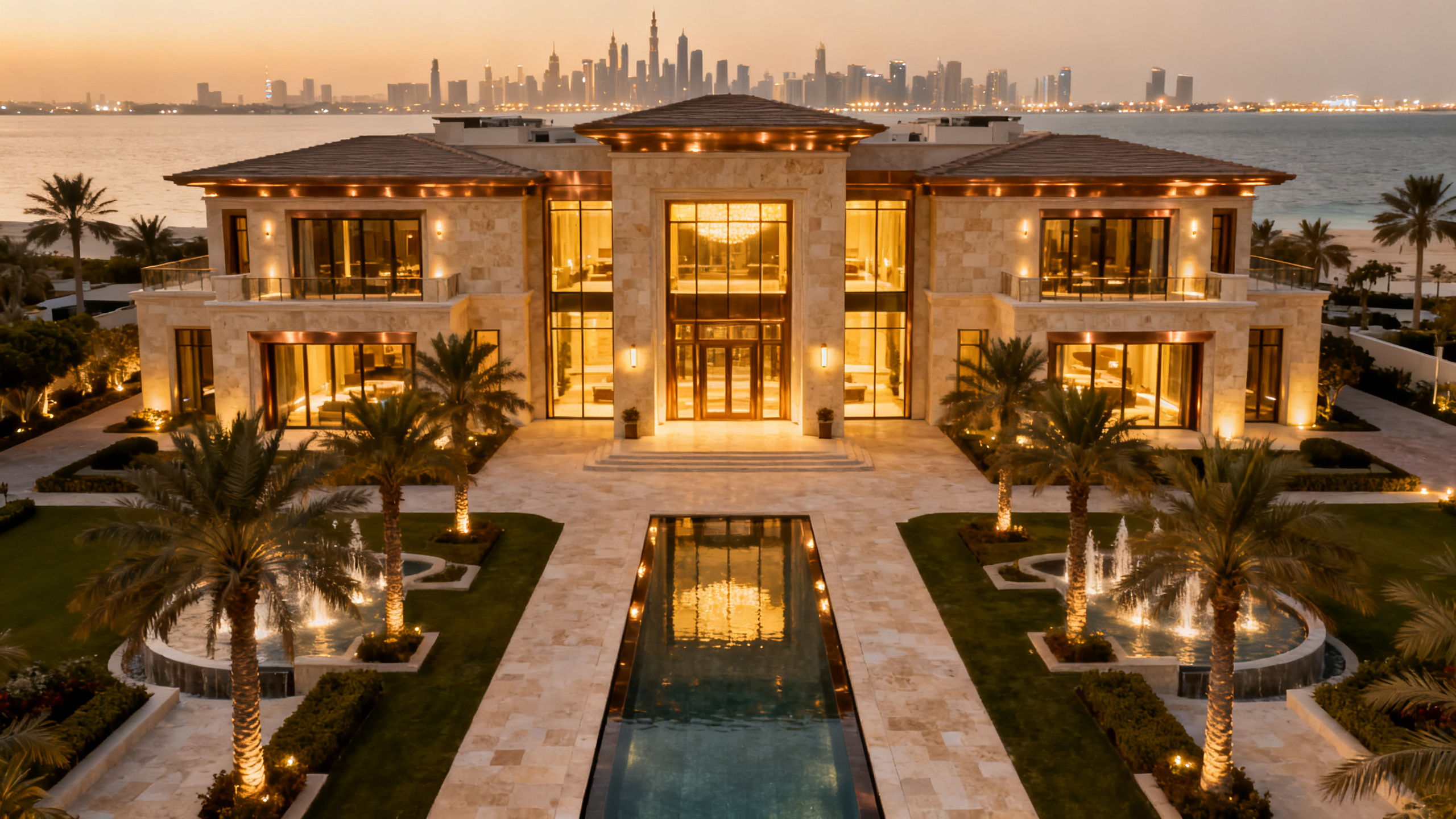 Beachfront Signature Villa exterior, Palm Jumeirah